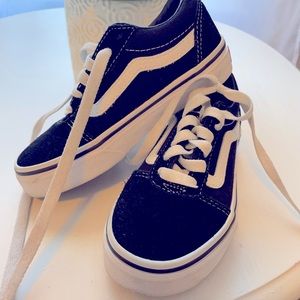 Black and white Vans